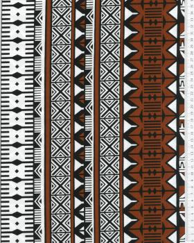 Polynesian fabric TURE Brown - Tissushop